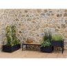 Cane-Line Sticks Planter Bench SET