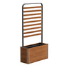 Tuuci Highland Planter Low with Trellis Screen (incl wheels)